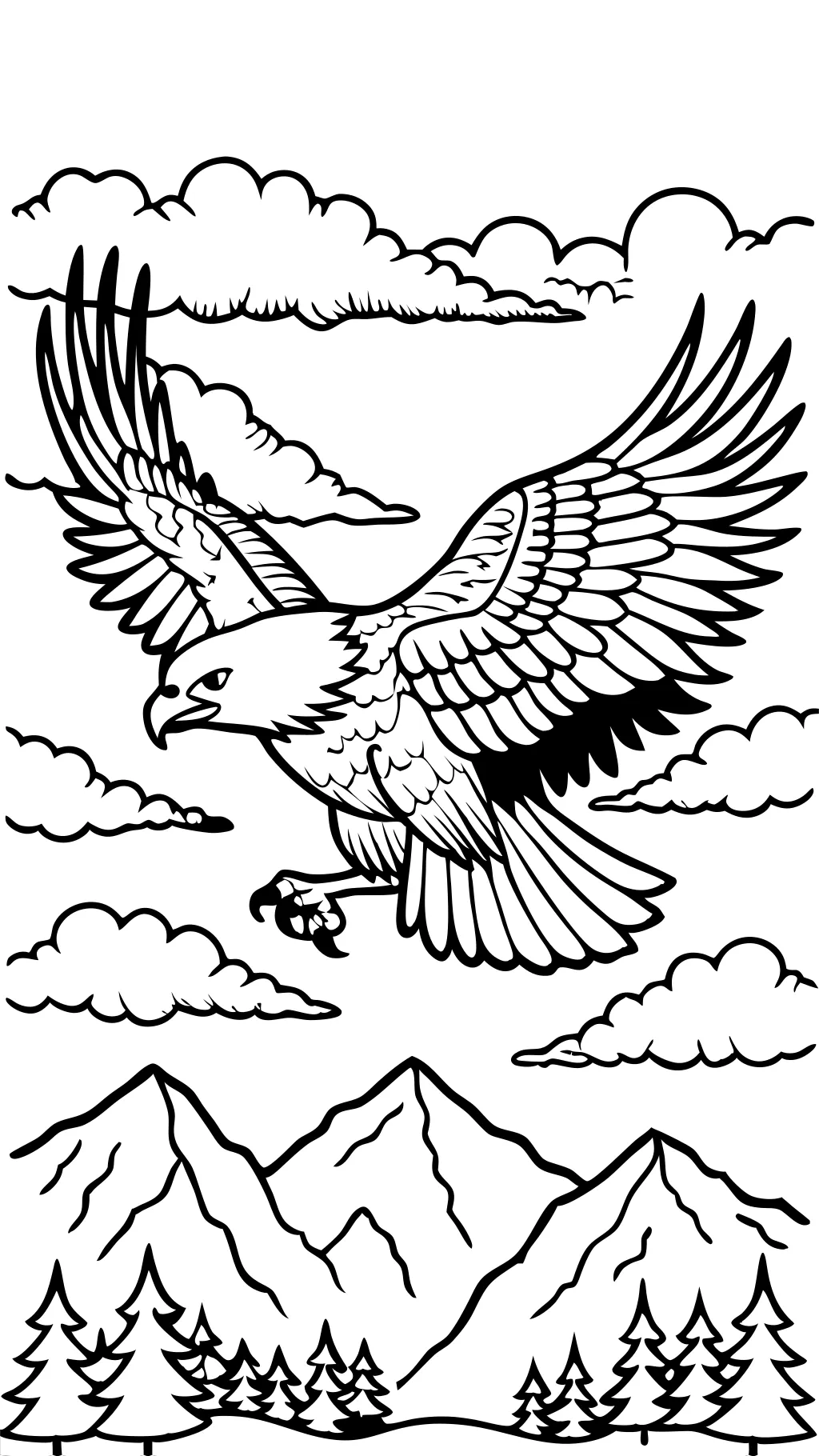 eagles coloring page